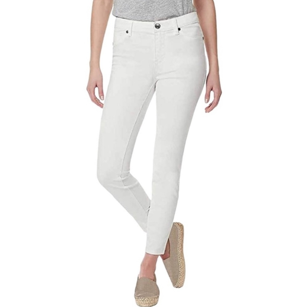 Buffalo David Bitton Mid Rise Stretch Skinny Ankle Grazer White Jean Size 30